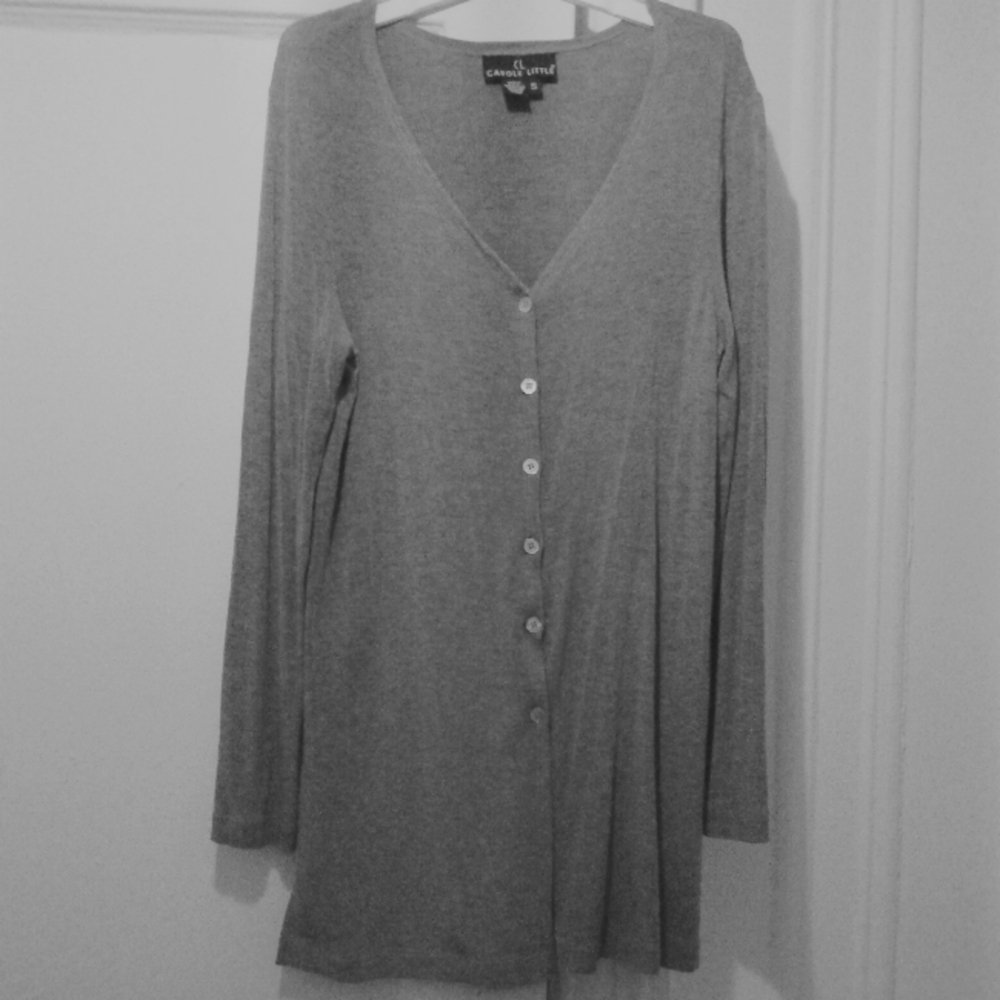 Carole Little grey cardigan